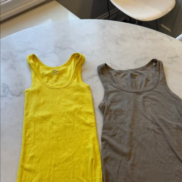 GAP Yellow and Brown Tank Tops - Picture 2 of 4